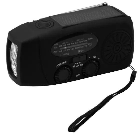 Bright 019413 FM Radio with Manual Crank Charging