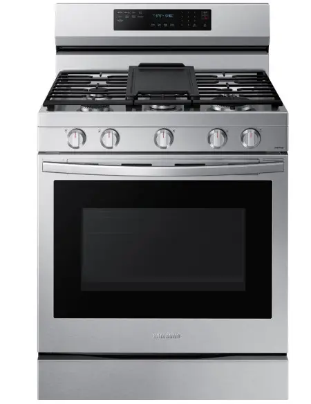 SAMSUNG NX60A6711SG 6.0 cu. ft. Smart Freestanding Gas Range with No-Preheat Air Fry
