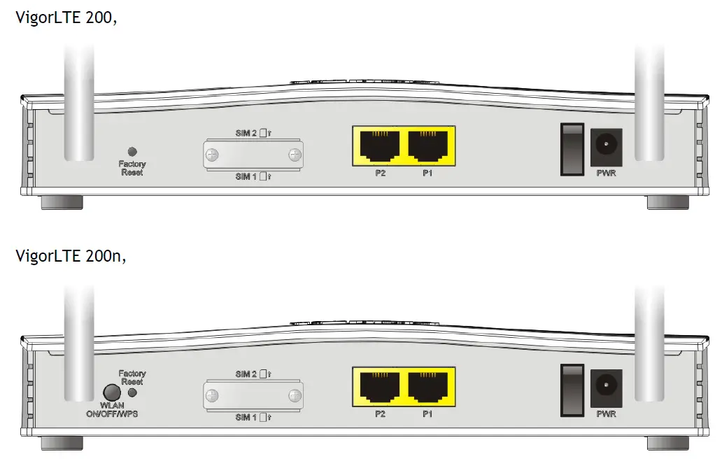 DrayTek VigorLTE 200 Series LTE Router 10