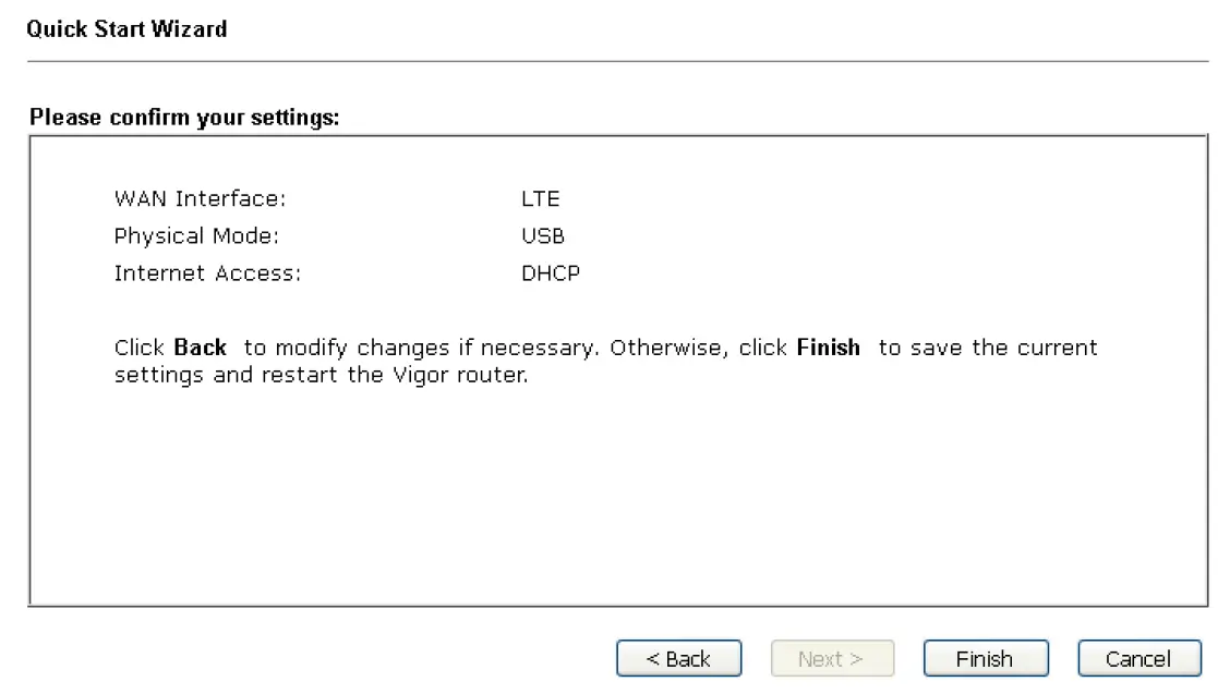 DrayTek VigorLTE 200 Series LTE Router 19