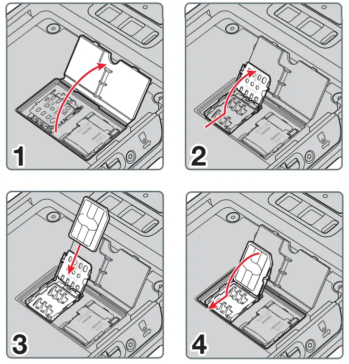 Honeywell Dolphin CT50 Healthcare -Install a microSIM Card