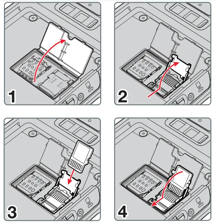 Honeywell Dolphin CT50 Healthcare -Install a microSIM Card1