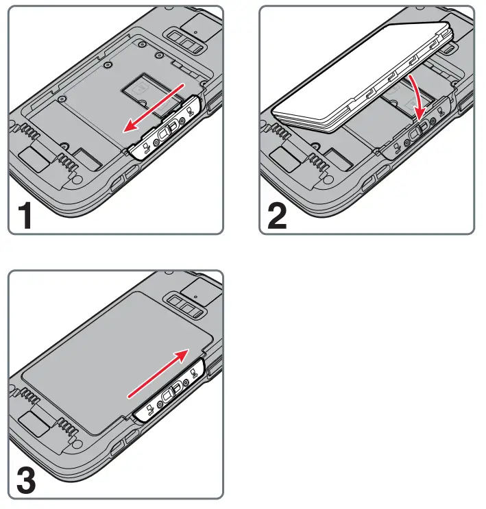 Honeywell Dolphin CT50 Healthcare -Install a microSIM Card2