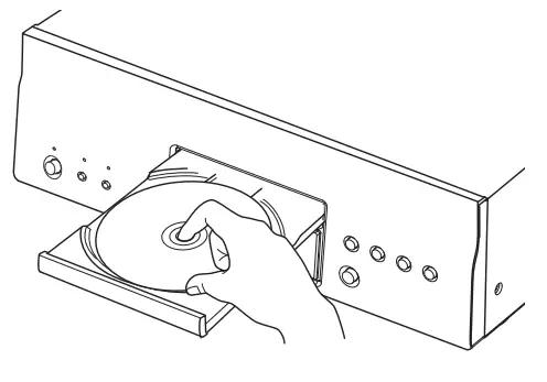 DENON DCD-A110 Amplifier-Place CD in the disc tray