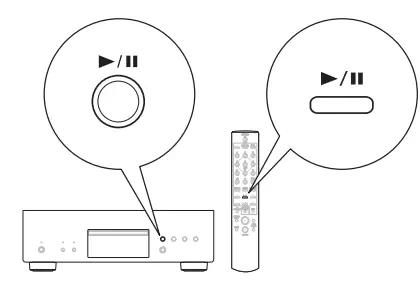 DENON DCD-A110 Amplifier-Playback starts