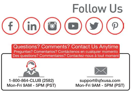 Portable Speaker SBX-412401BTS - Contact & Follow Us