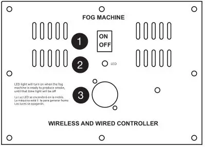 Portable Speaker SBX-412401BTS - Fog Machine Switch, LED Light, Controller Input