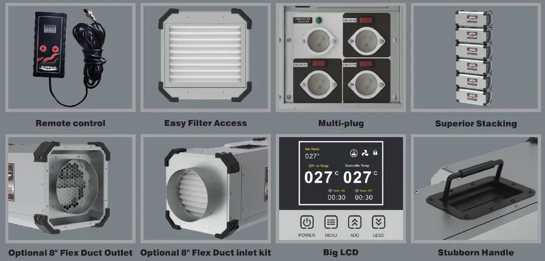 ALORAIR-SOOO1-MaxFireDry 200-Portable-Electric Heater-1