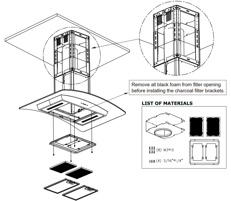 ZEPHYR ZRE-M90ABSGG 36 Inch Ravenna Island Hood 1