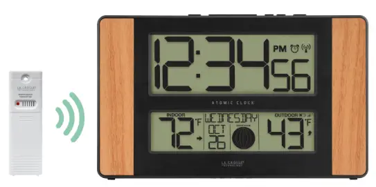LA CROSSE TECHNOLOGY 513 1417V5 Atomic Digital Wall Clock-
