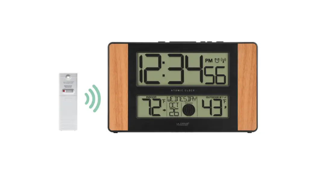 La Crosse Technology 513-1417v5 Atomic Digital Wall Clock User Guide