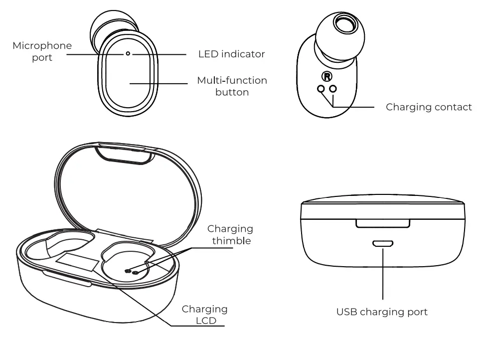 aiwa AT X80W True Wireless Earbuds-