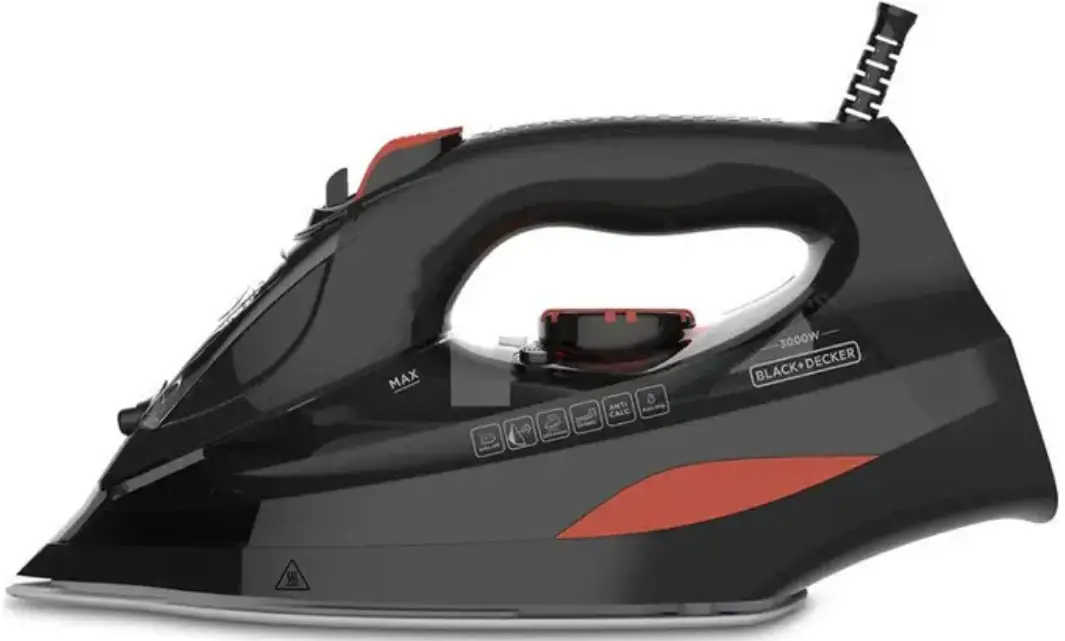 BLACK DECKER BXIR3000E Steam Iron 3000 Ceramic Black User Manual product