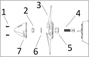 Topacc PHOENIX S RC Airplane - Propeller Assembly