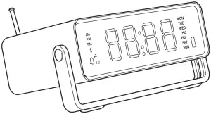 IKEA DANDIMPEN Alarm Clock Radio Bluetooth Speaker