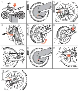 Chain and rear wheel replacement