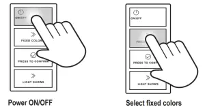 Jandy H0698200 WaterColors LED Light Controller - Button Functions1