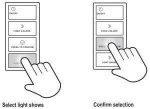 Jandy H0698200 WaterColors LED Light Controller - Button Functions2