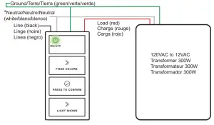 Jandy H0698200 WaterColors LED Light Controller - Wiring