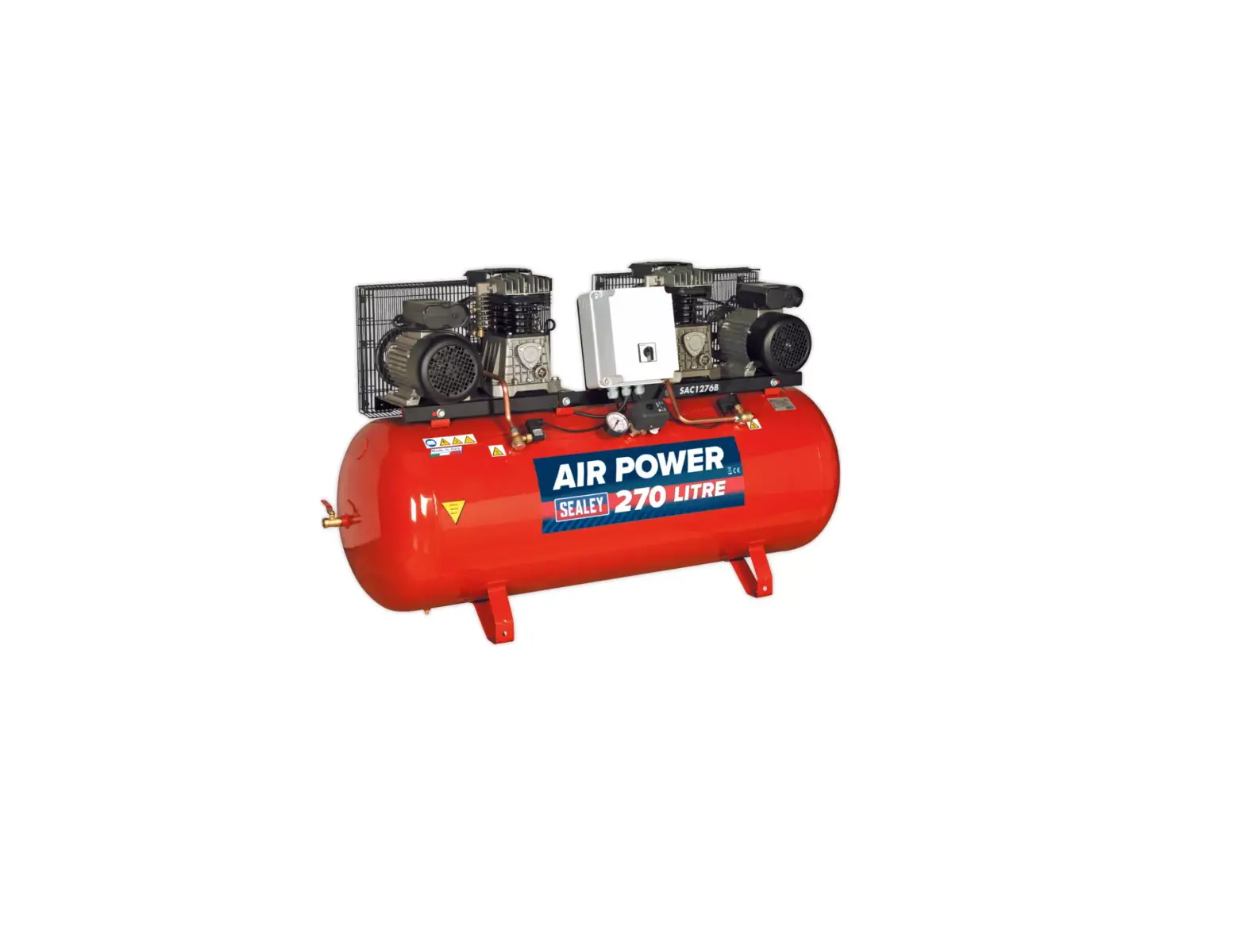 Sealey Sac1276b Compressors With Cast Cylinders Instruction Manual