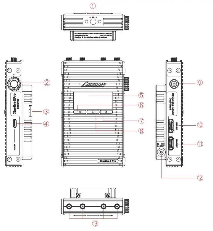 ACCSOON CINEEYE2PRORX CineEye II Pro Wireless Video Receiver - Transmitter