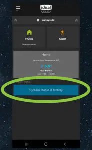 IDEAL HALO Changing Wi-fi Password or Router - System Status & History