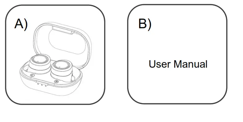 2ABGHORBIC True Wireless Ear Headphones - Package Contents