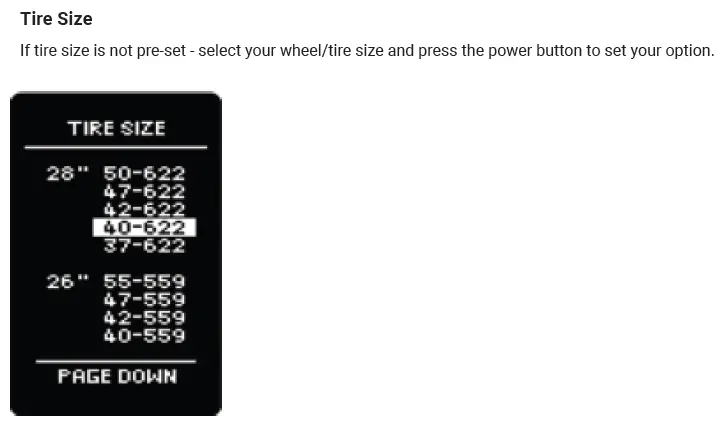 Tire Size
