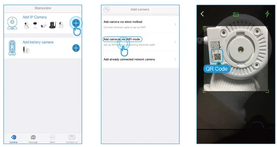 wansview Q3S HD Wireless IP Camera-Add IP Camera