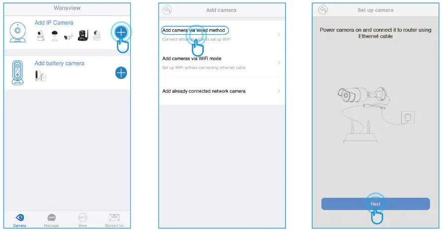 wansview Q3S HD Wireless IP Camera- Add IP camera 2