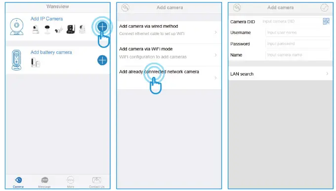 wansview Q3S HD Wireless IP Camera- Connect the camera