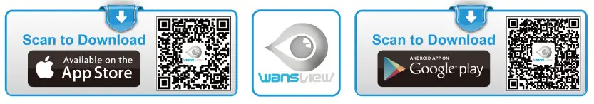 wansview Q3S HD Wireless IP Camera- Download the app