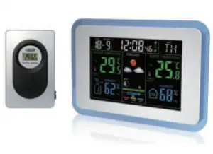 a clock that is on the phone