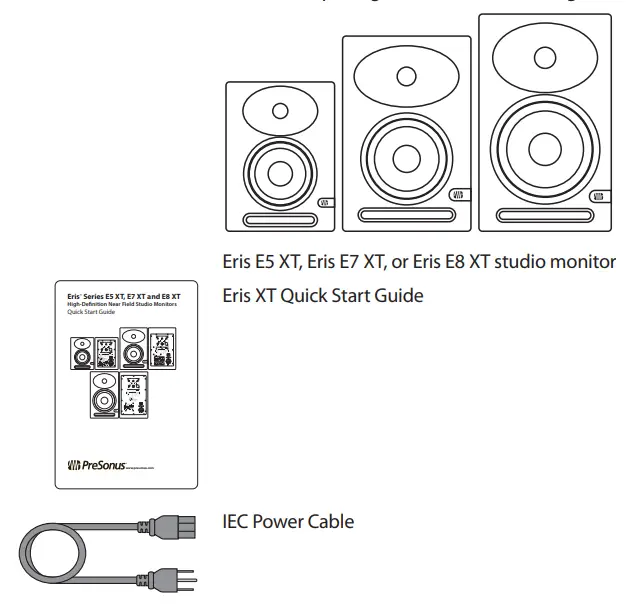 PreSonus Eris XT-Series High-Definition Near Field Studio fig3