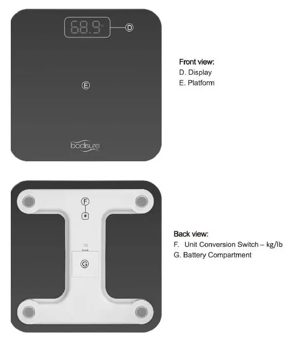 bodisure BWS100 Weight Scale-2