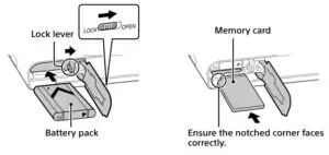 Inserting the battery pack