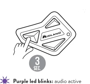 MIDLAND 10013375 BT Mini Communication System 8