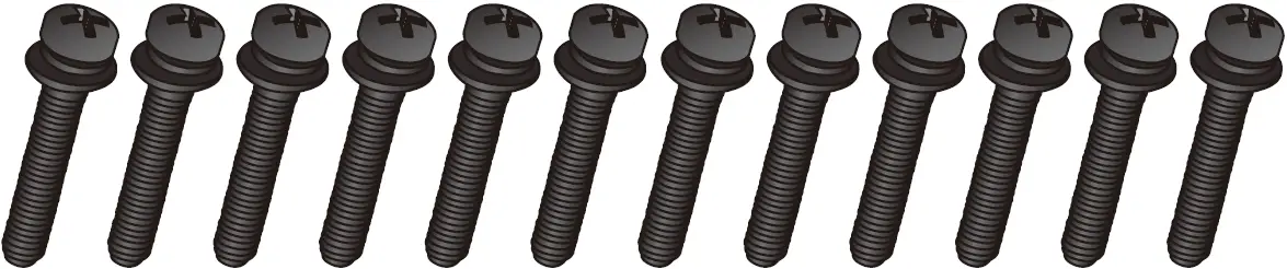 12 Base plate screws