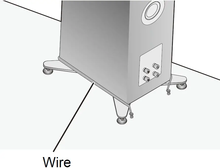 Preventing the speakers from tipping over 01