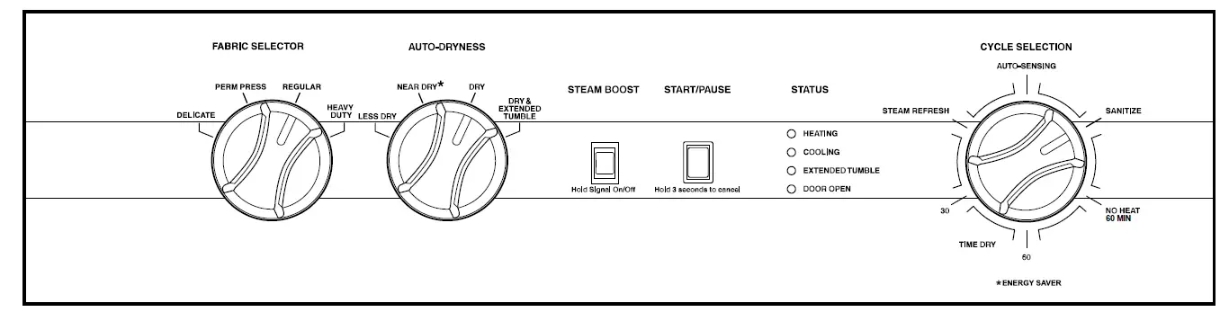 Speed Queen D518519EN Dryer fig 4