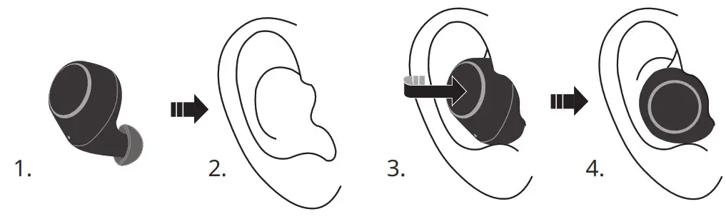 CREATIVE EF0940 Outlier Air V3 True Wireless Sweatproof In-Ear Headphone- Earbuds Fit Guide