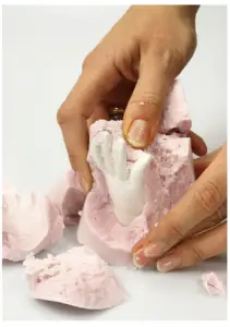 a person holding a plate of food