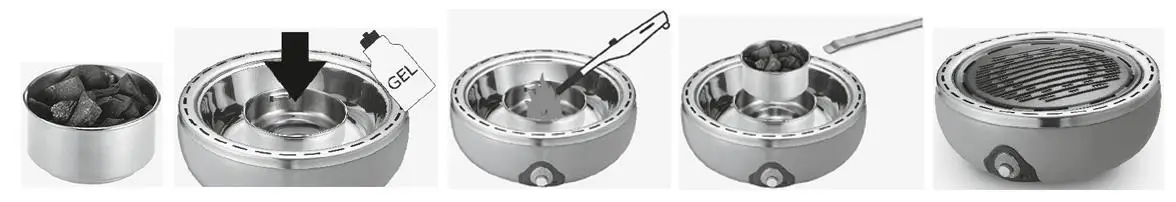 emerio BGP-115557.1 Portable Charcoal BBQ Grill with Fan Fig3