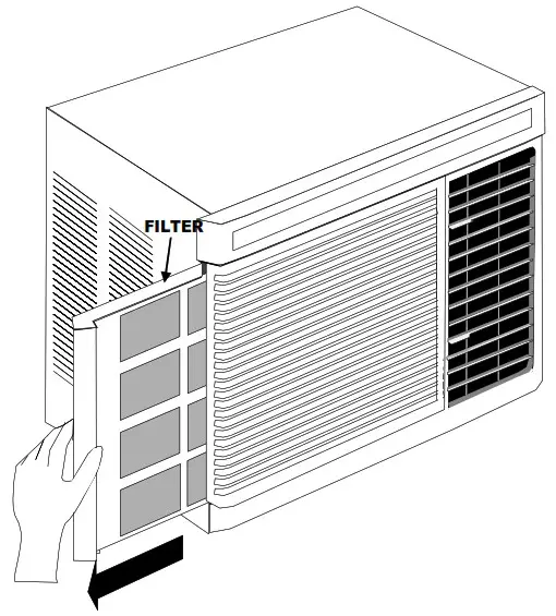 Amana QUIET ZONE 12M12TA Room Air Conditioner - Air Filter