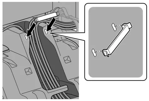 Panasonic 55″ 65″ Class 4K Ultra HD TV - Cable clamp