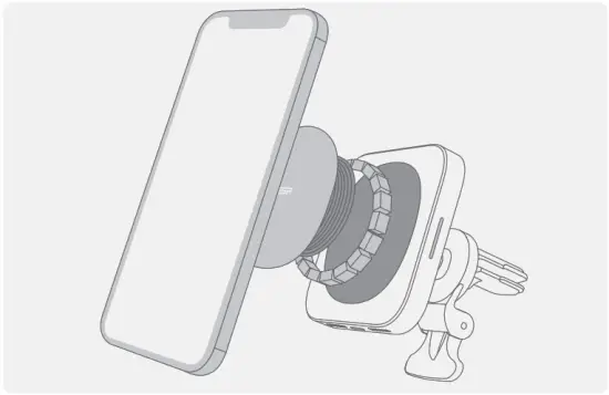 ESR 2C502 HalLock Magnetic Wireless Car Charger - fig2