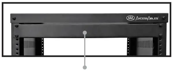 AXCESSABLES RK16U 19 Inch Cabinet AV Rock Stand - Install TOP PLATE and tighten all remaining screws