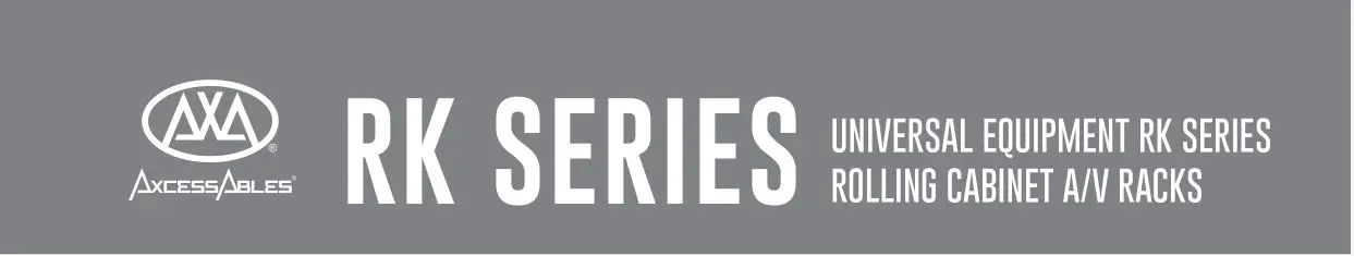 AXCESSABLES RK16U 19 Inch Cabinet AV Rock Stand Instructions