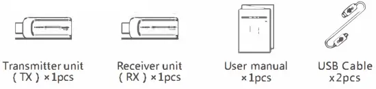 JUST HOOK IT UP JHIU0088 HDMI Extender Over Single Cat 6 Cable - Package Contents