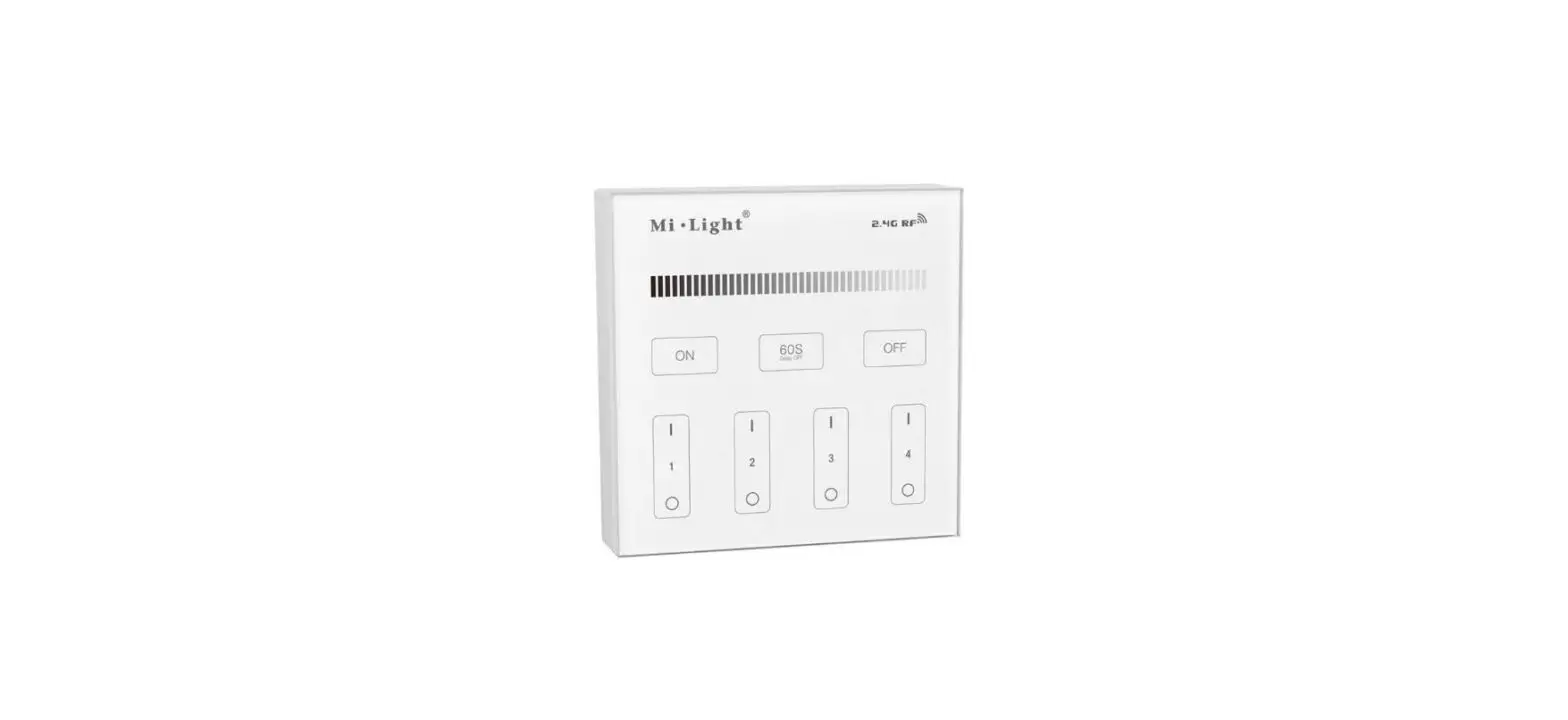 Miboxer T1 4-zones Dimming Panel Remote Control Instructions Miboxer T1 4-zones Dimming Panel Remote Control Instructions